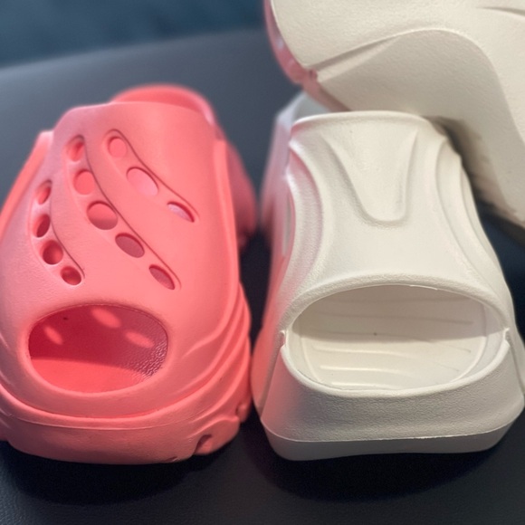 EVA Platform Wedges Non Slip Slides Beach Sandals, Lightweight Chunky Slides - Picture 13 of 13